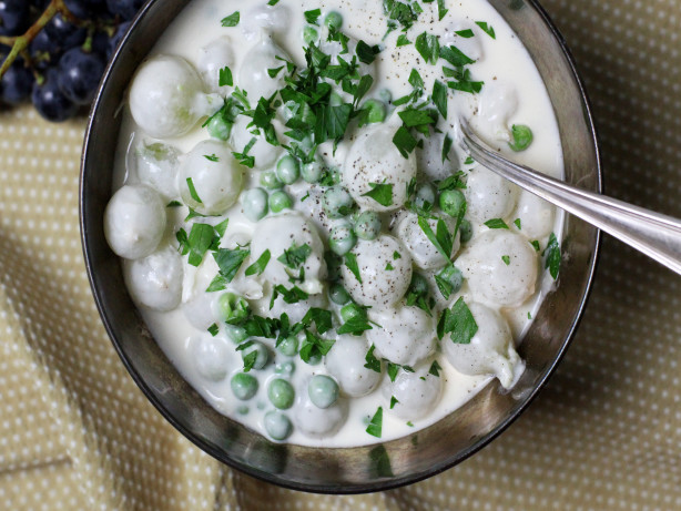 New Hampshire: Pearl Onions in Cream