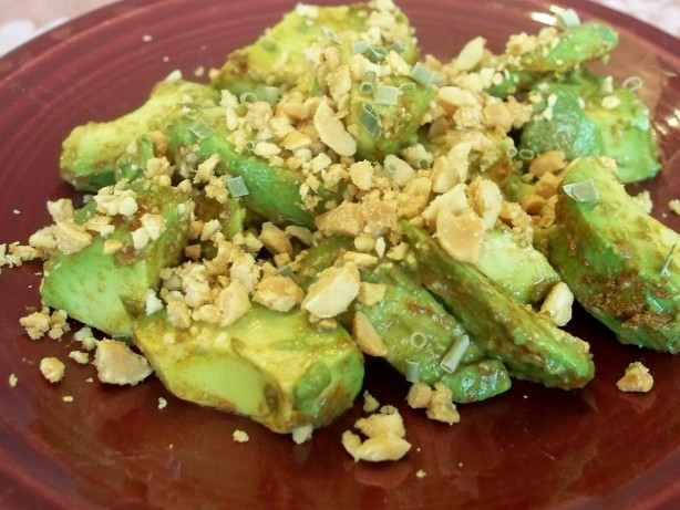 Avocado with Groundnut Dressing