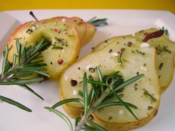 Broiled Apples and Pears with Rosemary