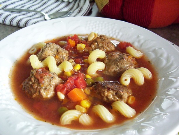 Veggie Meatball Soup