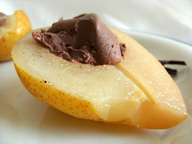 Spiced Pears with Chocolate Mascarpone