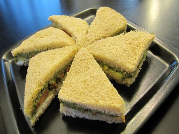 India: Green Chutney Sandwiches