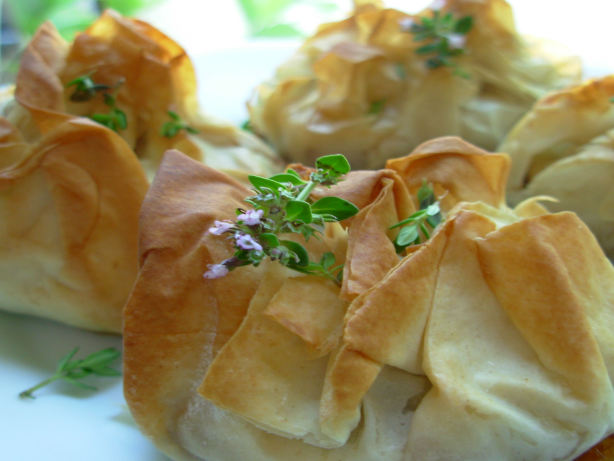 Phyllo-Wrapped Goat Cheese