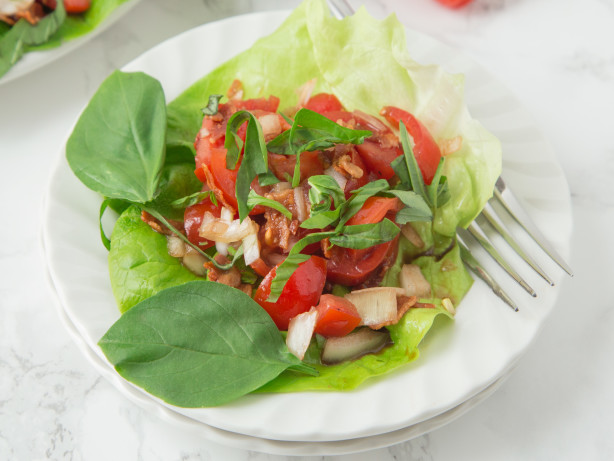 Tomato & Bacon Salad in Bibb Lettuce