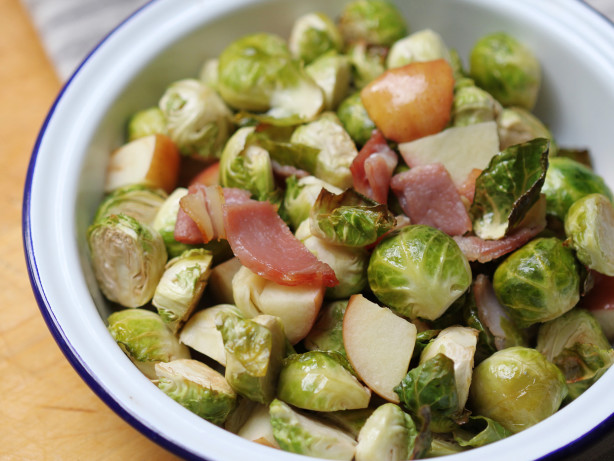 Brussels Sprouts with Bacon & Apple