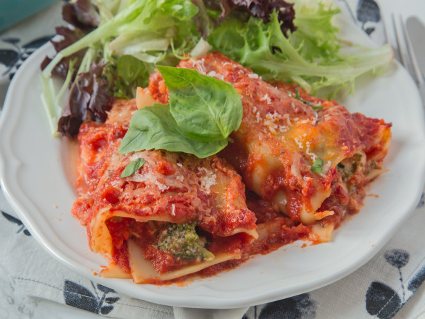 Vegetable Lasagna Roll-Ups