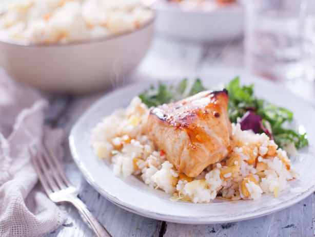 Chicken Teriyaki with Pineapple Rice