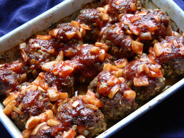 Barbecue Meatball Bake