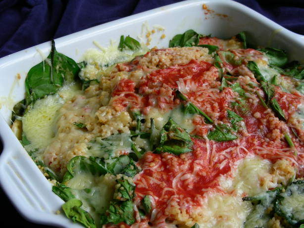 Baked Spinach & Couscous