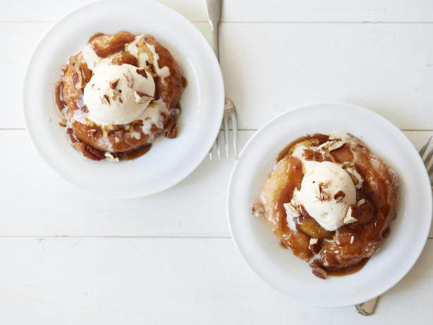 Doughnuts with Bananas & Caramel