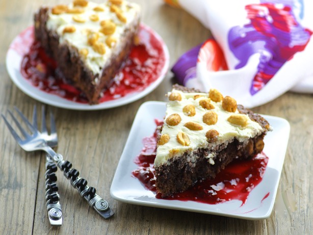Salty Peanut-Cream Cheese Brownies