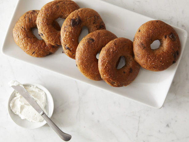 Chocolate Chocolate Chip Bagels