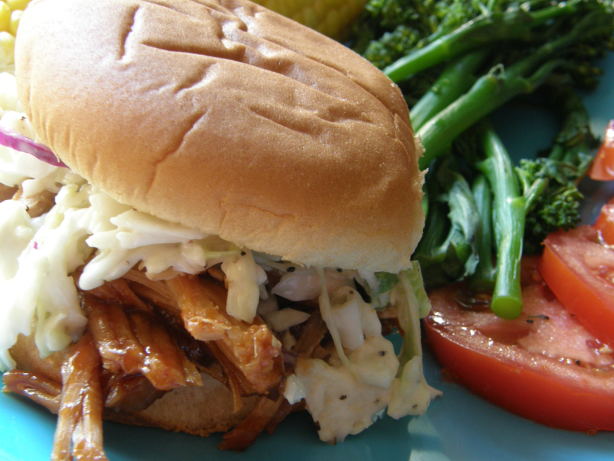 BBQ Pork Sandwiches with Coleslaw