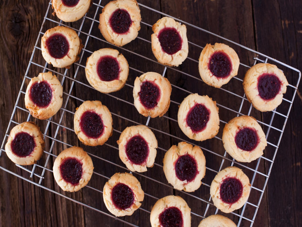 Raspberry-Lemon Thumbprint Cookie