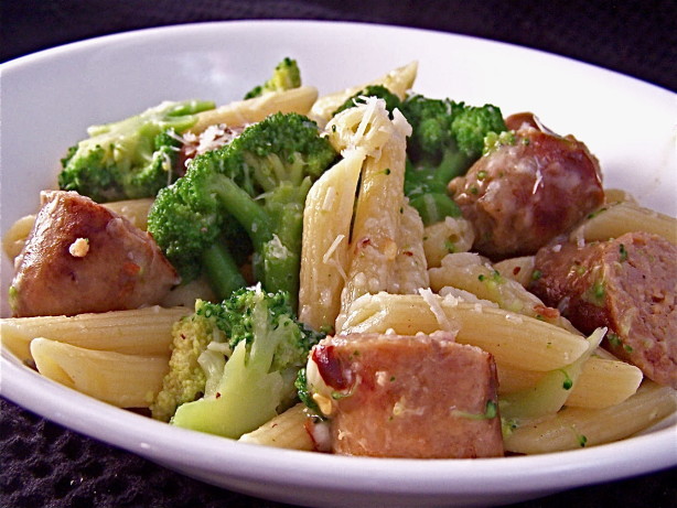 Penne with Sausage & Broccoli