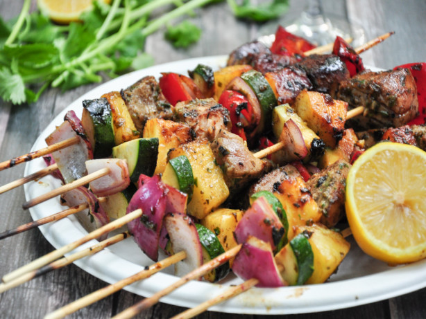 Tuna Kabobs with Pineapple Glaze