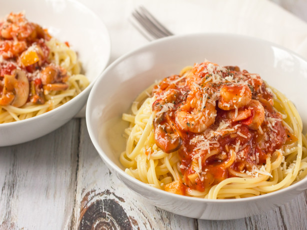 Linguine with Garlic Shrimp