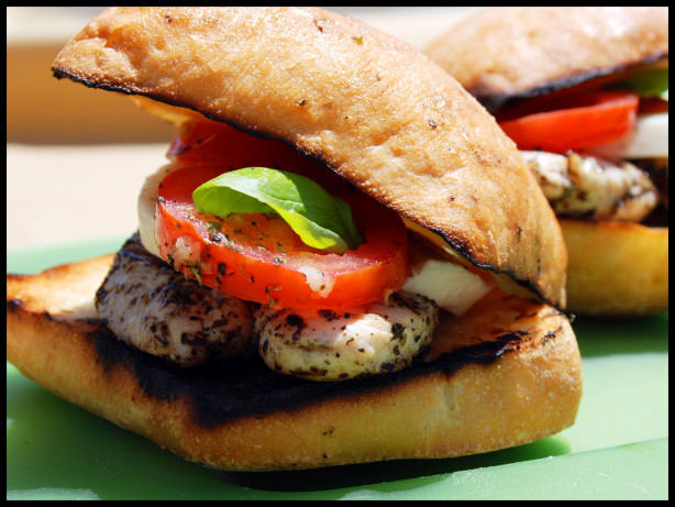 Tomato & Basil Chicken Sandwiches