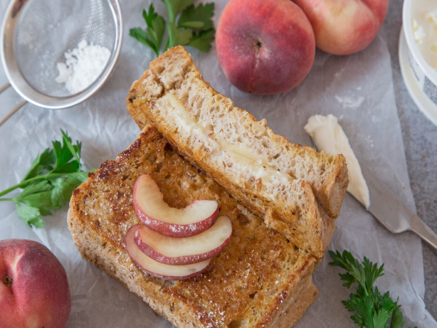 Toasted Peach Sandwich