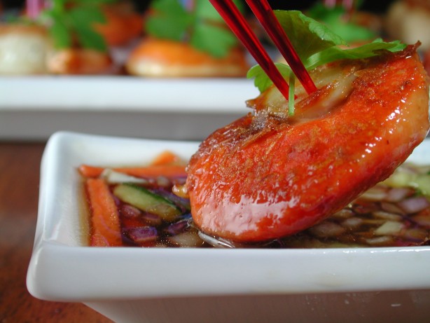 Simple Scallops with Dipping Sauce