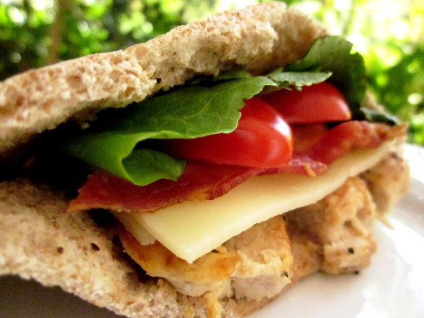 Grilled Chicken Club Pitas