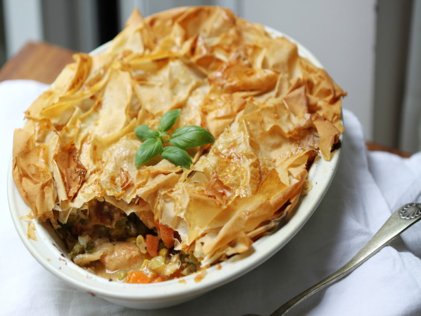 Chicken Pot Pie with Phyllo