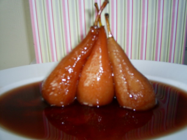 Pears in Red Wine
