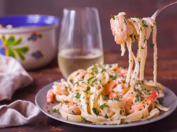 Shrimp Fettuccine Alfredo