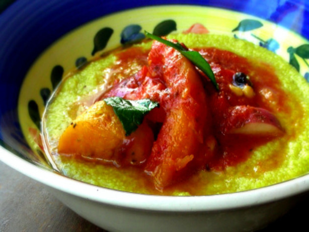 Southwestern Sunset Stew With Soft Polenta