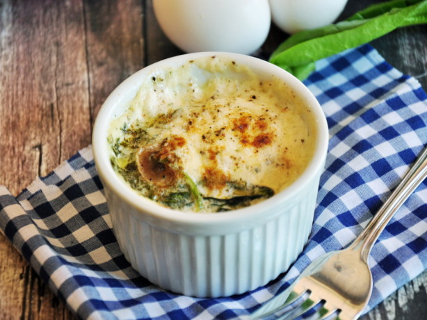 Creamy Baked Eggs for Two