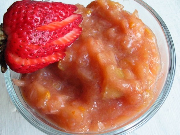 Strawberry-Rhubarb Applesauce