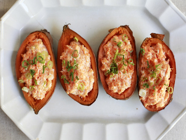 Cheese-Stuffed Sweet Potatoes