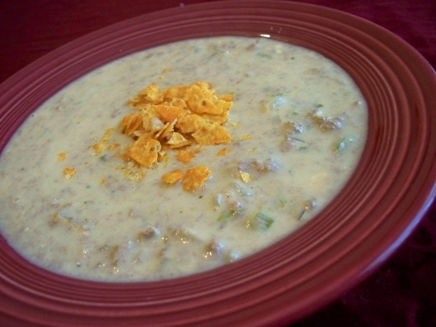 Slow Cooker Cheeseburger Soup