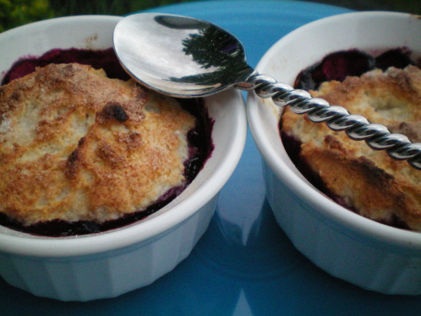 Blueberry Cobblers for Two