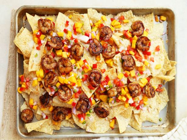 Spicy Shrimp Nachos