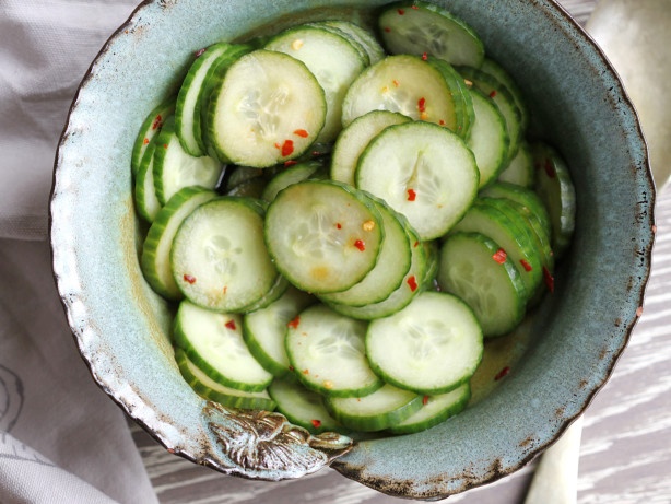 0-Point Sweet-Hot Marinated Cucumbers