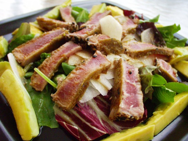 Wasabi-Seared Tuna Salad