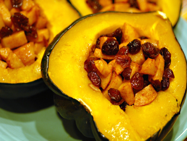 Acorn Squash with Cranberry Stuffing
