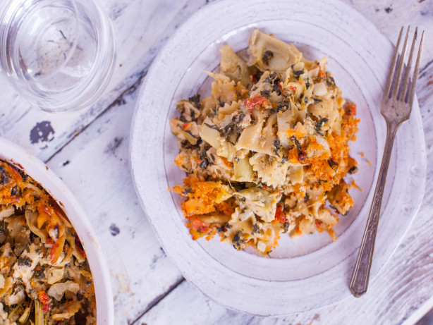 Chicken Florentine Artichoke Bake