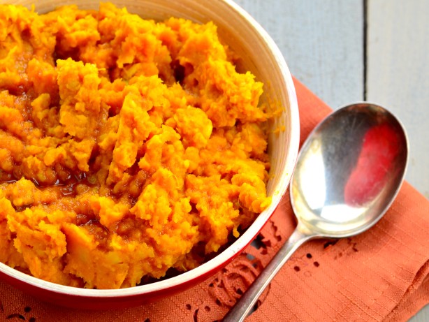 Maple-Mashed Sweet Potatoes