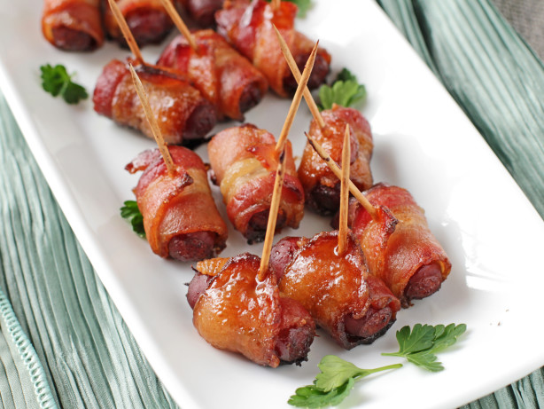 Bacon-Wrapped Brown Sugar Smokies