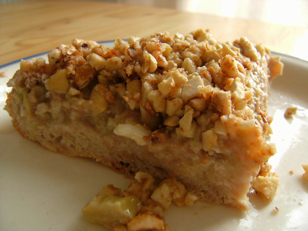 Nutty Rhubarb Cake
