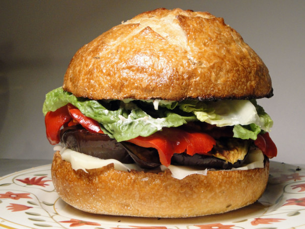 Grilled Eggplant & Mozzarella Sandwiches