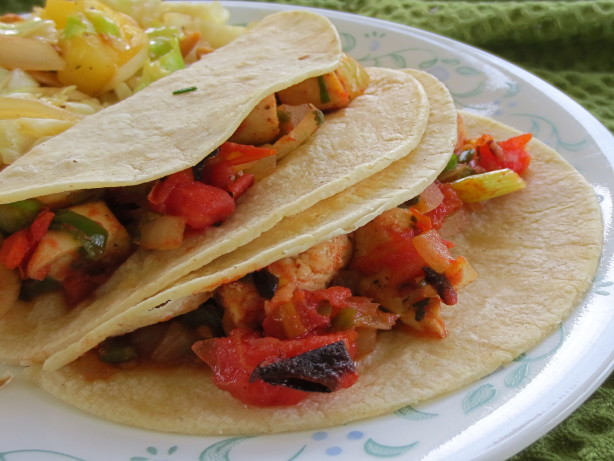 Chicken Tacos With Charred Tomatoes