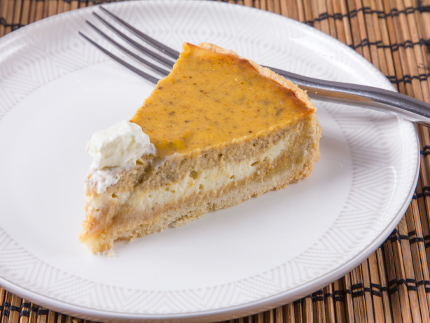 Triple-Layer Pumpkin Cheesecake Pie