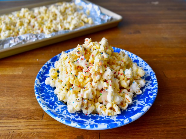 Birthday Cake Batter Popcorn