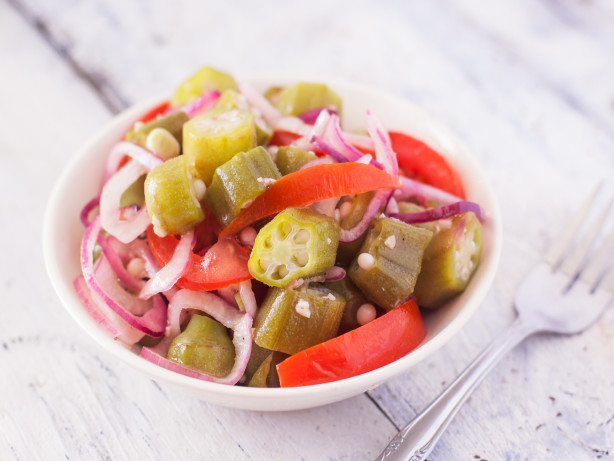Twist: Crispy Okra Salad