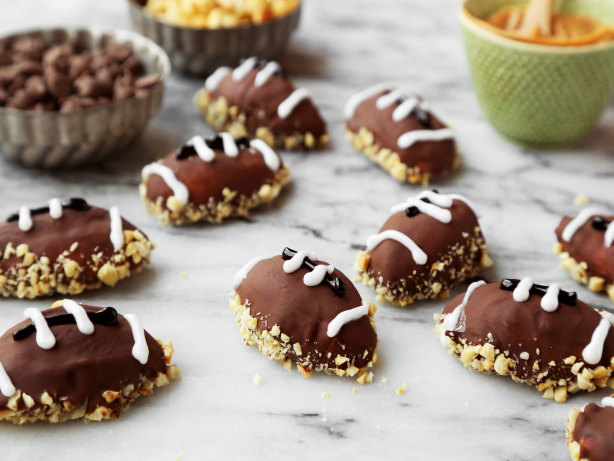 Football Peanut Butter Balls
