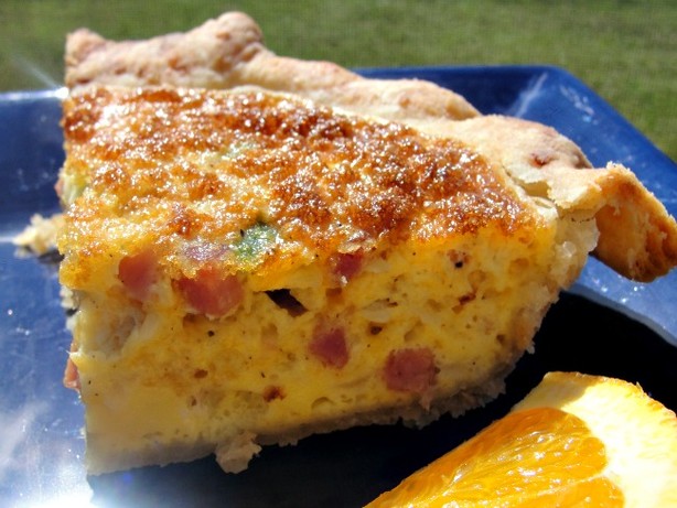 Canadian Bacon & Onion Quiche