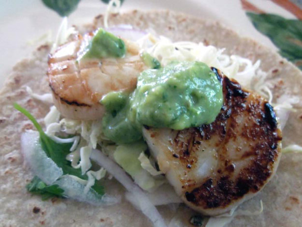 Grilled Scallops Tacos